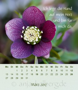 Tischkalender Ganz ich selbst sein: März 2017