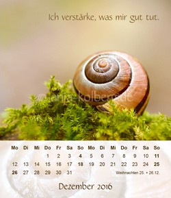 Tischkalender Dezember 2016 Alles wird gut