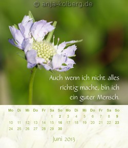 Tischkalender Ein gutes Leben - Juni