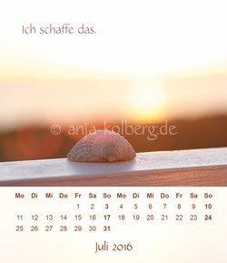 Tischkalender 2016 Ich schaffe das