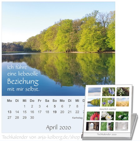 Tischkalender Innerlich stärker - April 2020