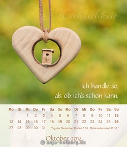 Tischkalender von Anja Kolberg