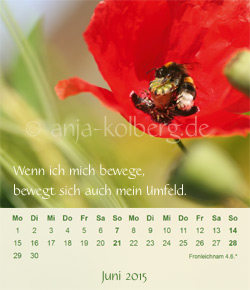 Juni - Tischkalender Balsam für die Seele