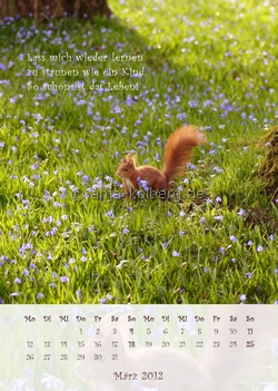 März 2012: Wandkalender