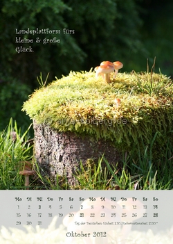 Oktober 2012 - Wandkalender