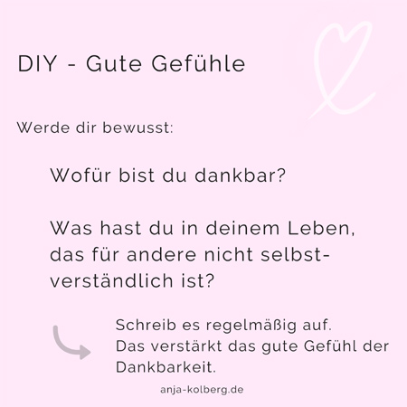 Do it yourself für gute Gefühle