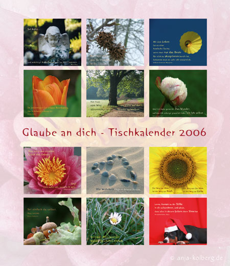 Erster Tischkalender für 2006