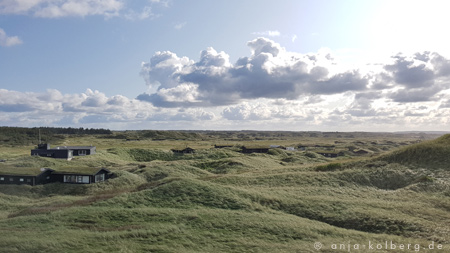 Ferienhausgebiet in den Dünen