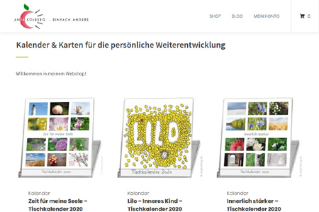 Neuer Webshop Anja Kolberg Einfach anders