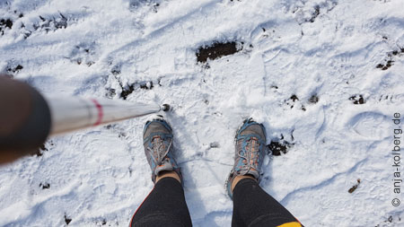 Walkingschuhe im Winter