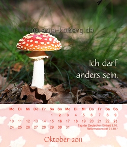 Oktober 2010 - Tischkalender 'Ich trau mich was'