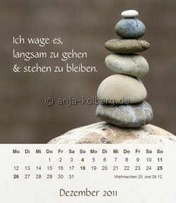 Dezember 2011 Tischkalender