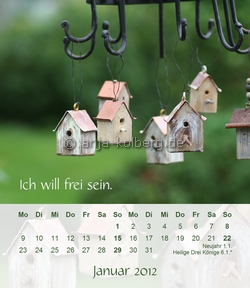 Januar - Tischkalender 2012