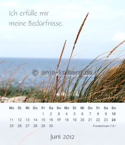 Juni - Tischkalender 2012