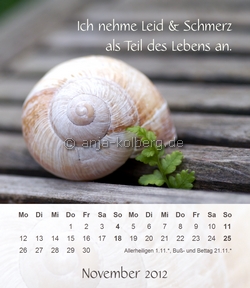 Tischkalender 2012 - November